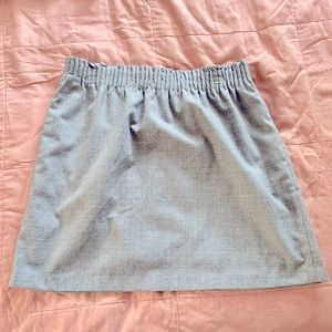J Crew Grey High Waisted Skirt